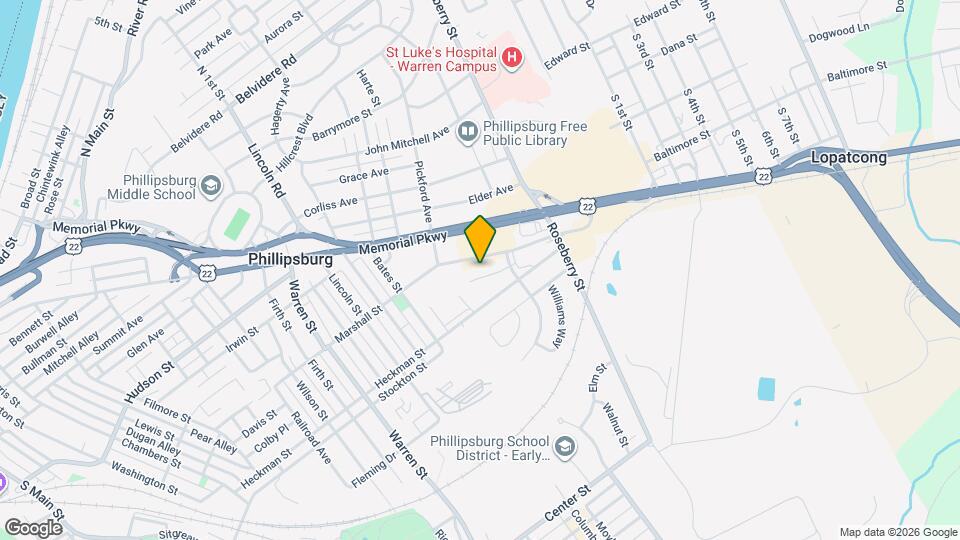 500 Marshall St Map and Location Details