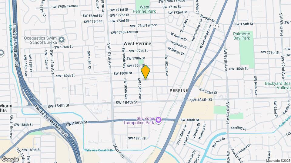 10352 SW 181st St Map and Location Details