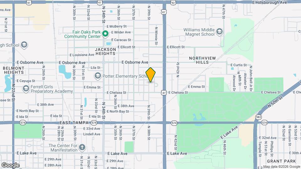4501 N 39th St Map and Location Details