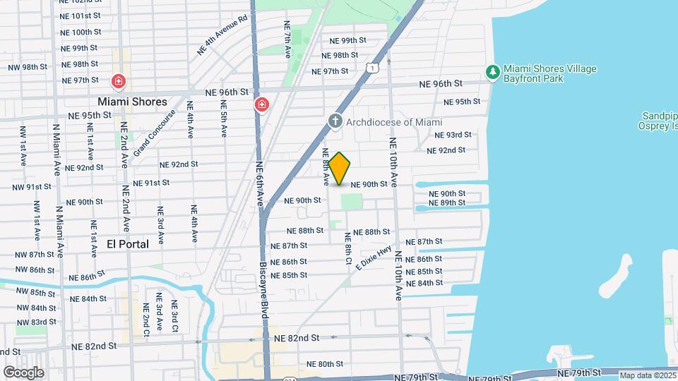 836 NE 90th St Map and Location Details