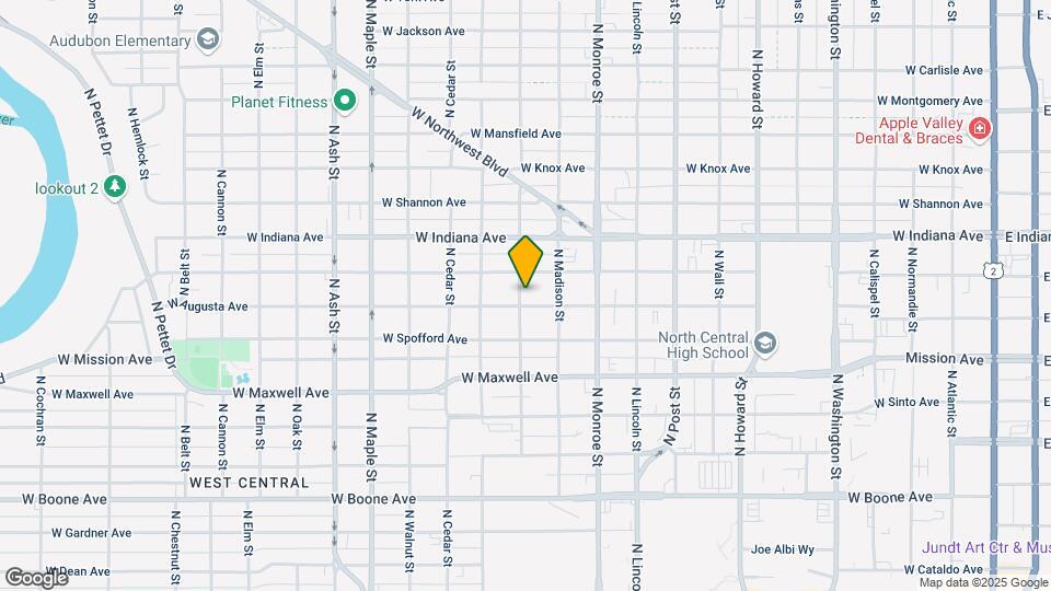 1128 W Augusta Ave Mapa y Detalles de la Ubicación