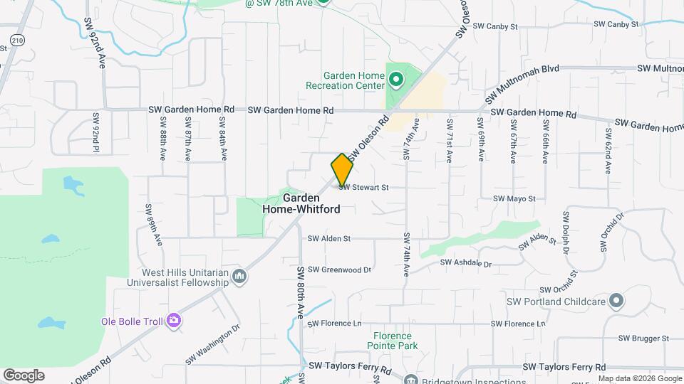 7720 SW Stewart St Map and Location Details