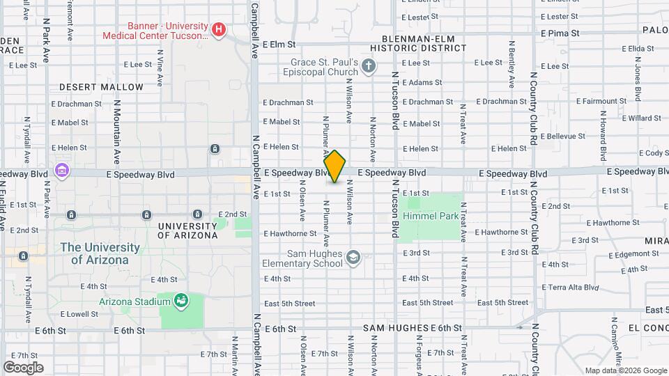 2217 E 1st St Map and Location Details