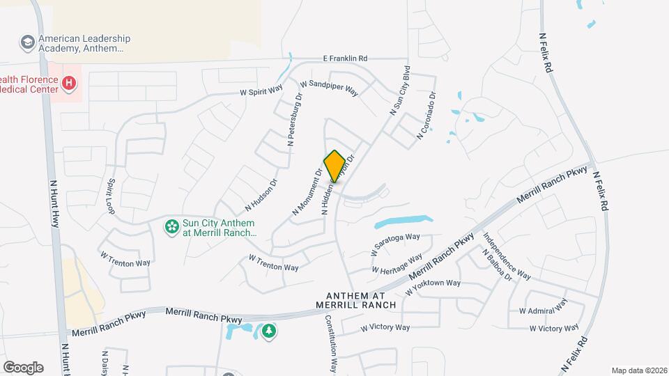 3947 N Hidden Canyon Dr Map and Location Details