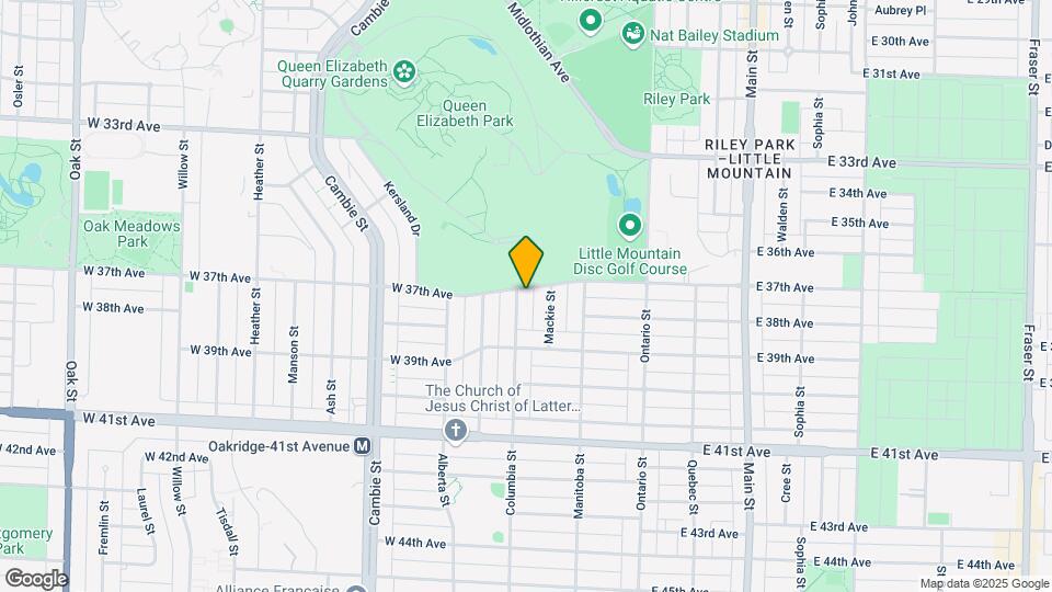 178 W 37th Ave Map and Location Details