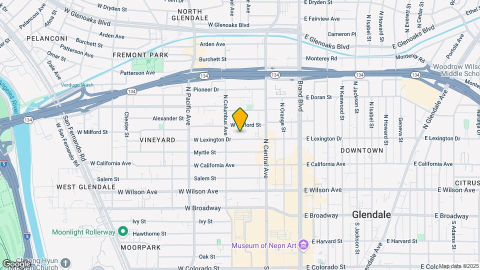 353 W Lexington Dr Map and Location Details