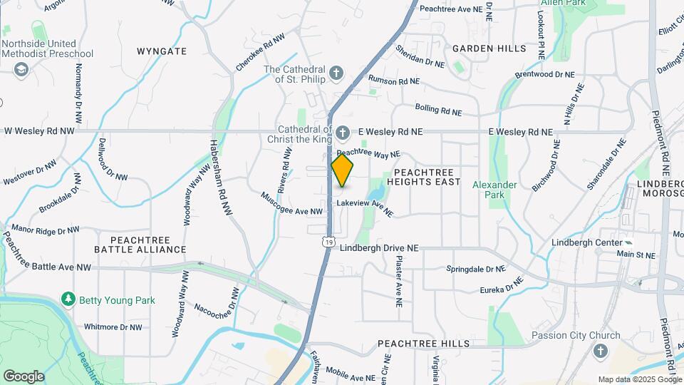 2575 Peachtree Rd NE Map and Location Details