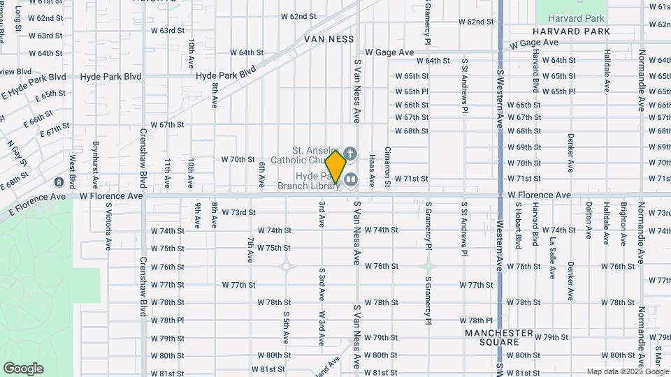 2301-2311 W Florence Ave Map and Location Details