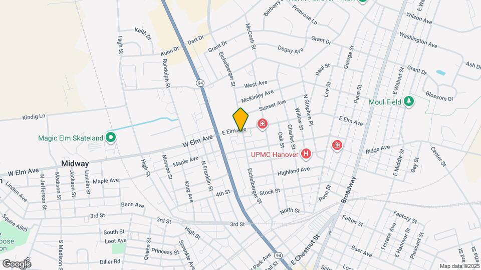 626 Eichelberger St Mapa y Detalles de la Ubicación