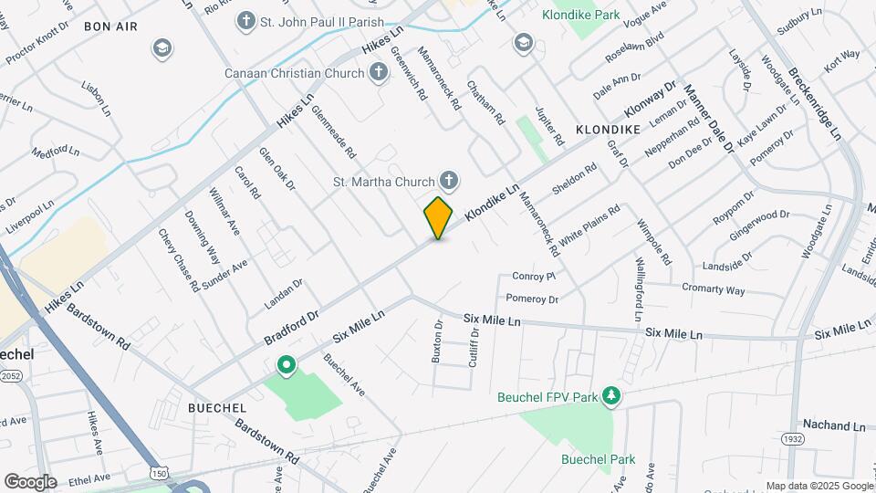 2808 Klondike Ln Map and Location Details