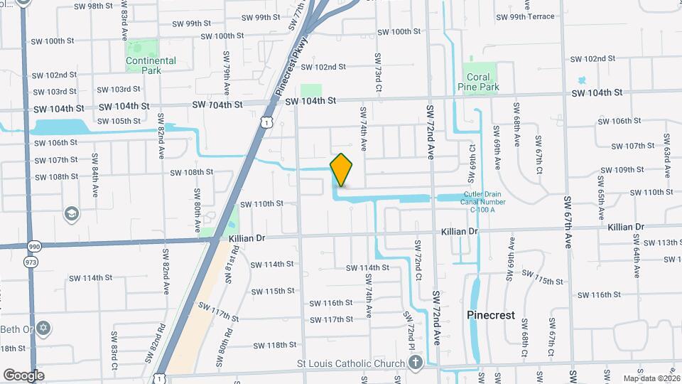 7460 SW 109th Terrace Mapa y Detalles de la Ubicación
