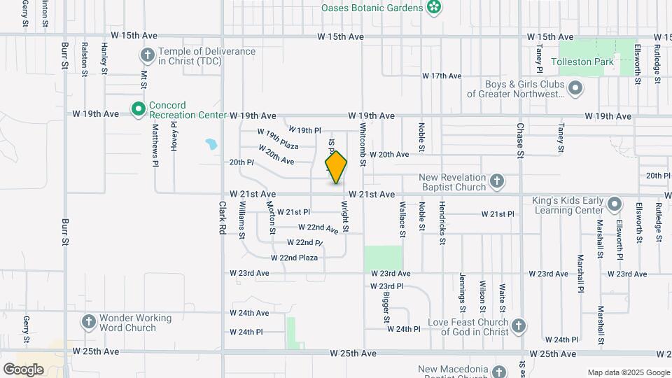 4060 W 21st Ave Map and Location Details
