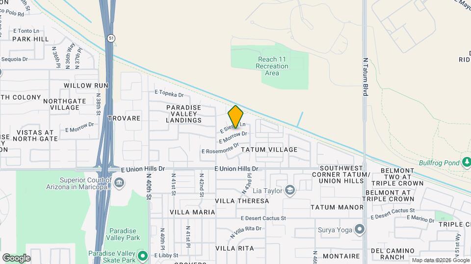 4320 E Morrow Dr Map and Location Details