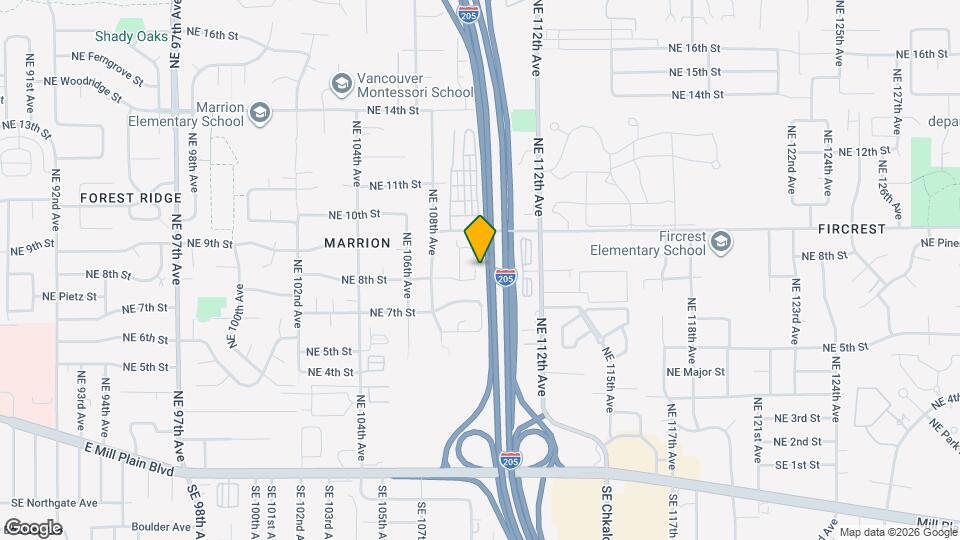 10912 NE 8th Cir Map and Location Details