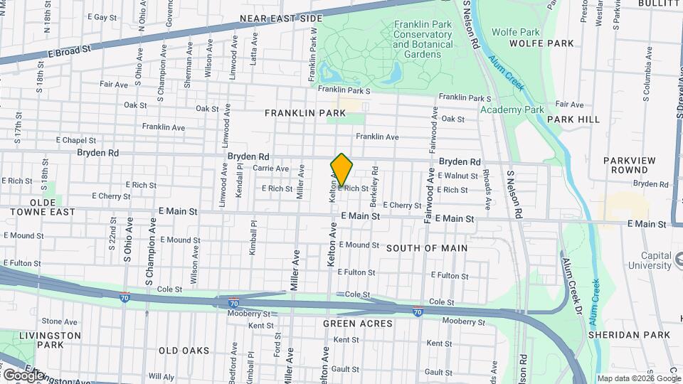 1547 E Rich St, Unit 1547 Mapa y Detalles de la Ubicación