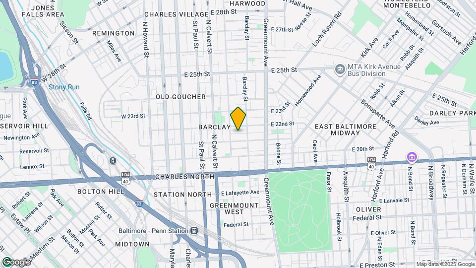 343 E 21st St Map and Location Details