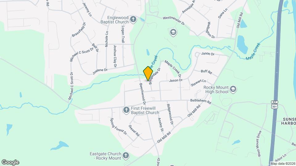 1640 Bridgedale Dr Map and Location Details