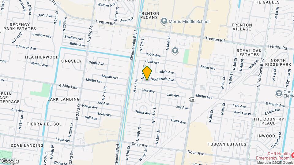 1512 Martin Ave Map and Location Details