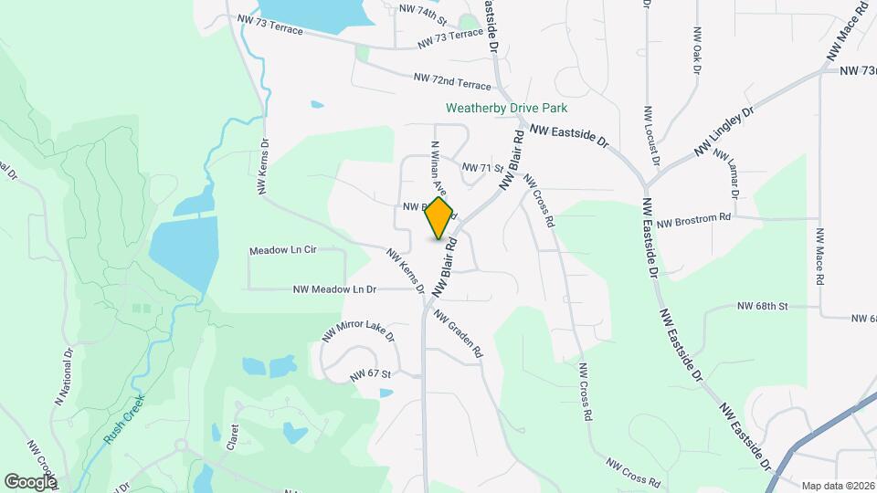 6906 NW Blair Rd Map and Location Details