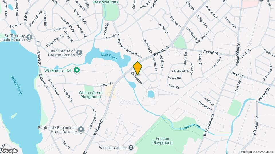 22 Endicott St Map and Location Details