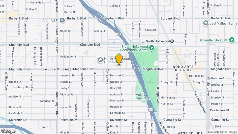 11637 Magnolia Blvd, Unit 11637 Mapa y Detalles de la Ubicación