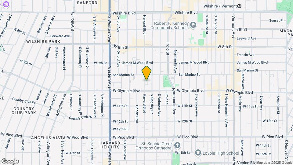 968 S Harvard Blvd Mapa y Detalles de la Ubicación