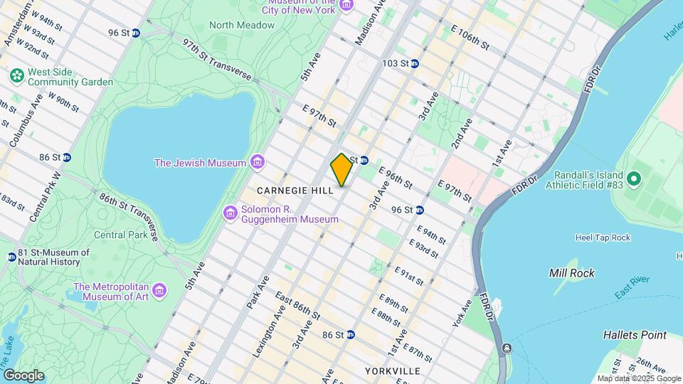 1436 Lexington Ave Map and Location Details