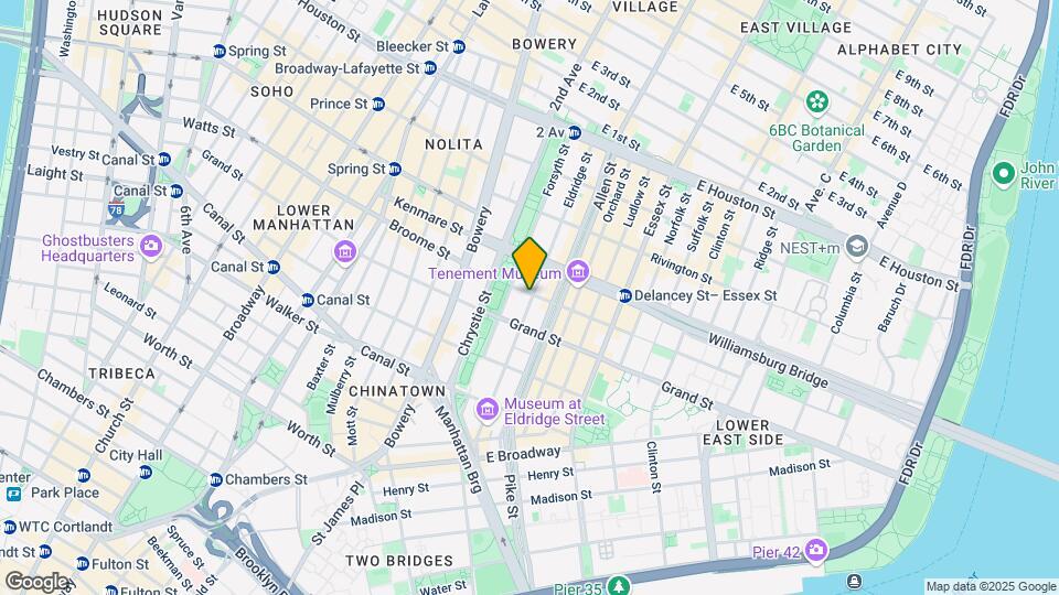 115 Eldridge St Mapa y Detalles de la Ubicación