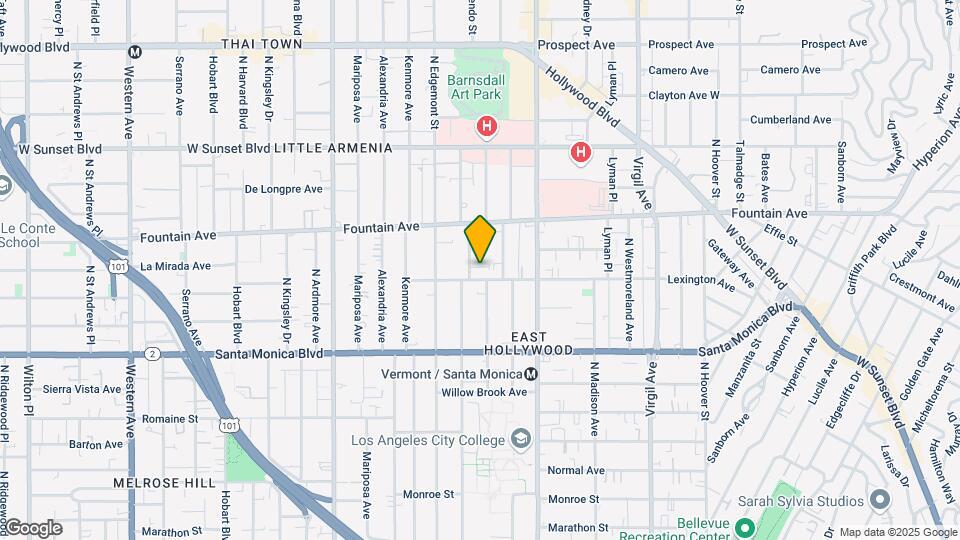1210 N Berendo St Map and Location Details