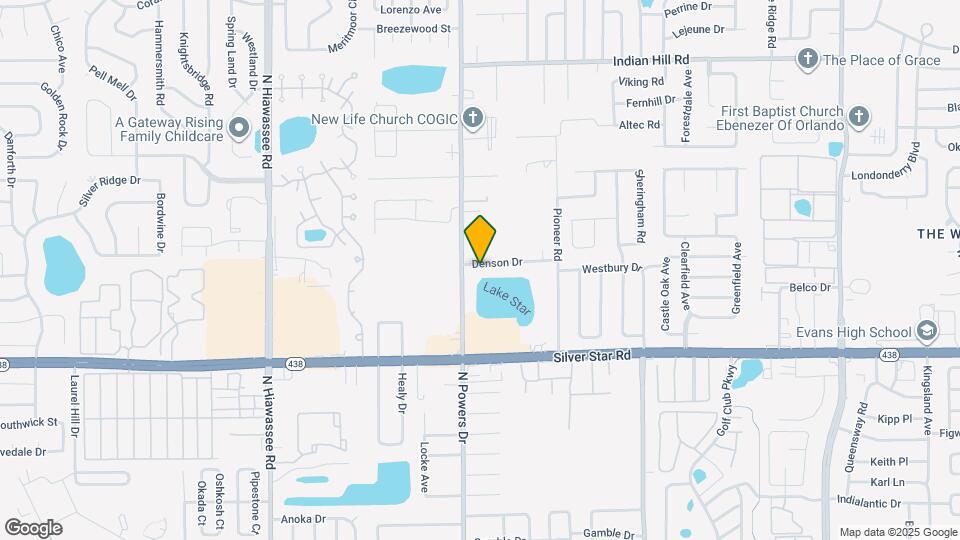 6214 Denson Dr Map and Location Details