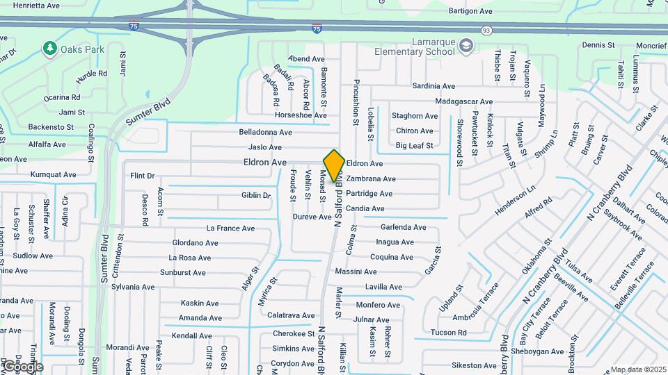 3837 N Salford Blvd Map and Location Details