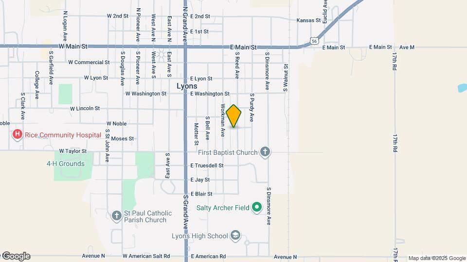 523 S Reed Ave Map and Location Details