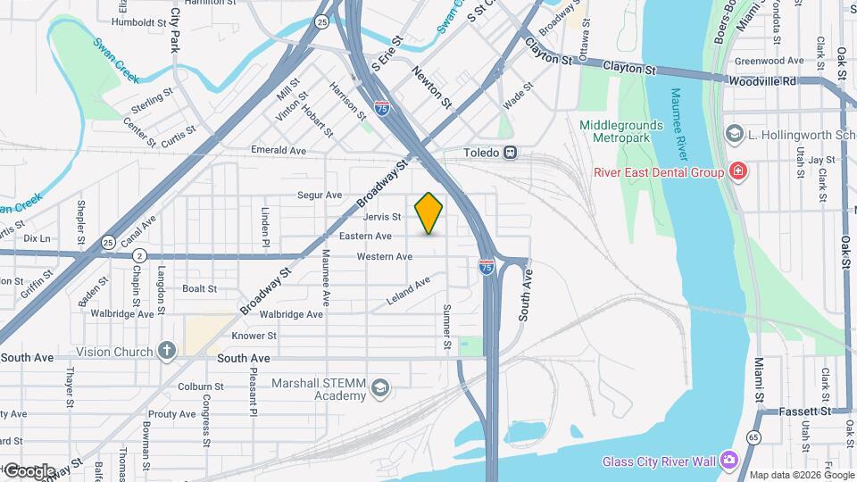 219 Eastern Ave Map and Location Details