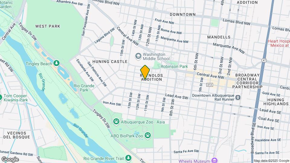 1111 Silver Ave SW Mapa y Detalles de la Ubicación