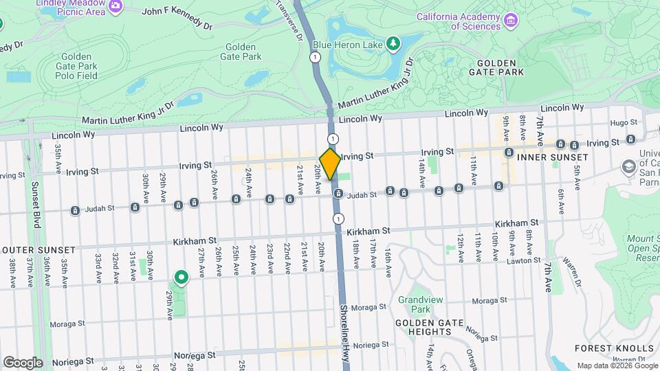 1379 19th Ave, Unit A Map and Location Details