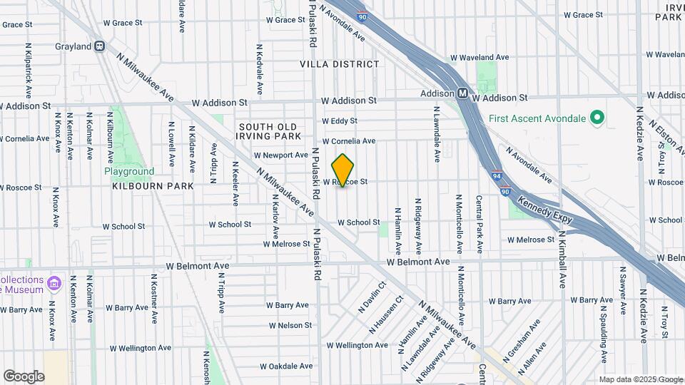 3347 N Harding Ave Map and Location Details