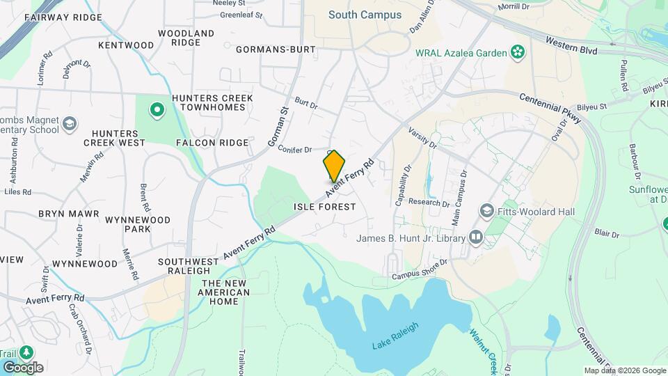 1739 Crest Rd Map and Location Details