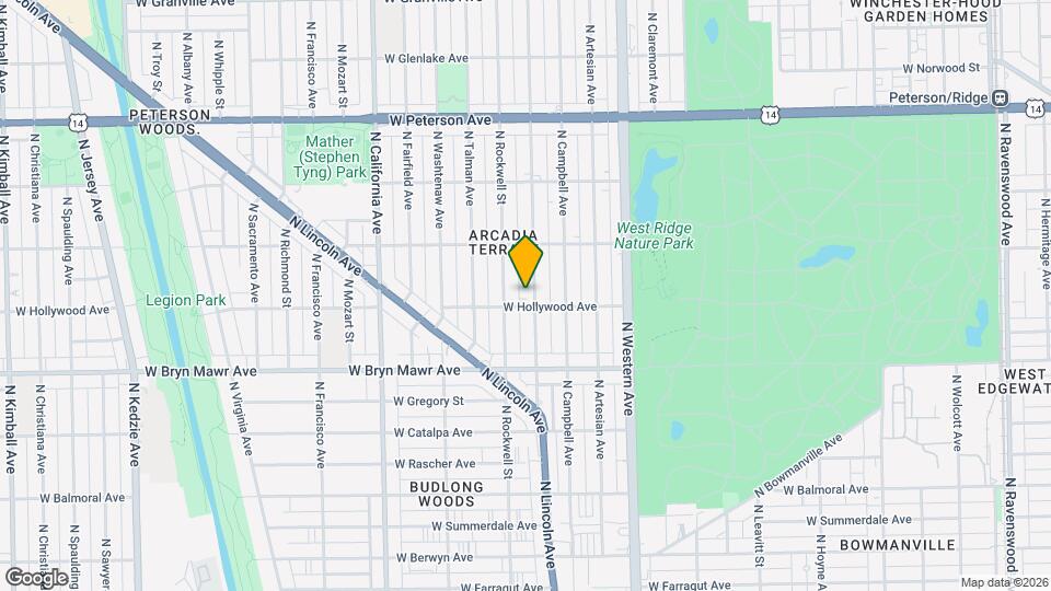 5706 N Maplewood Ave Mapa y Detalles de la Ubicación