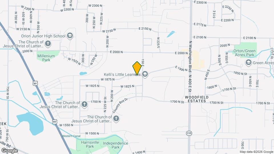 117 E 1875 N Mapa y Detalles de la Ubicación