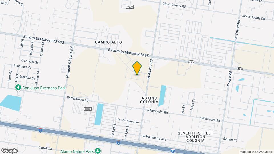 909 Glory St Map and Location Details