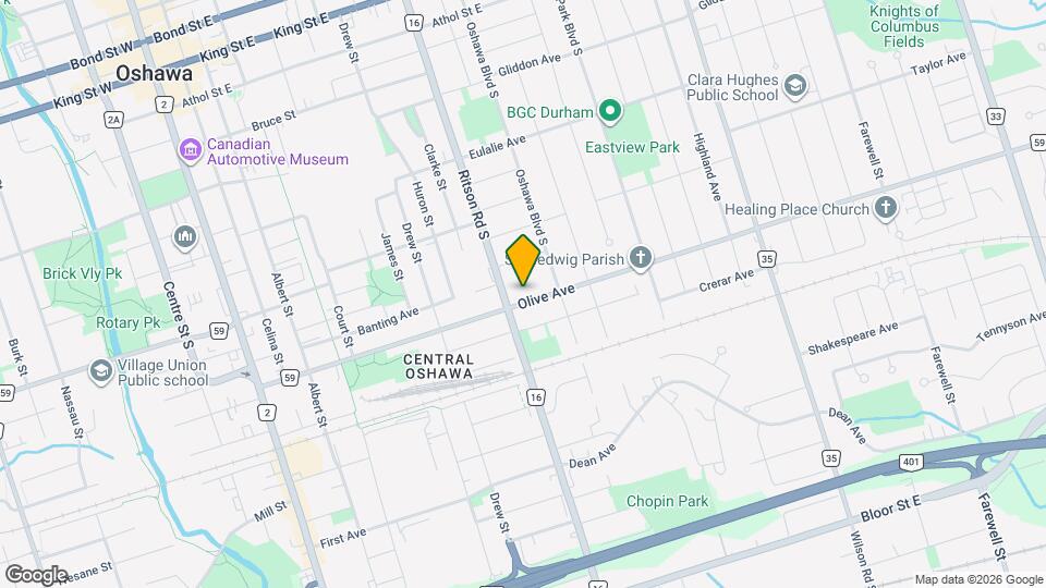 286 Olive Ave Map and Location Details