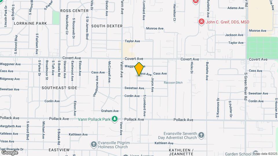 1716 S Walnut Ln Map and Location Details