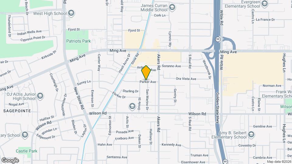 Parker Townhomes Mapa y Detalles de la Ubicación