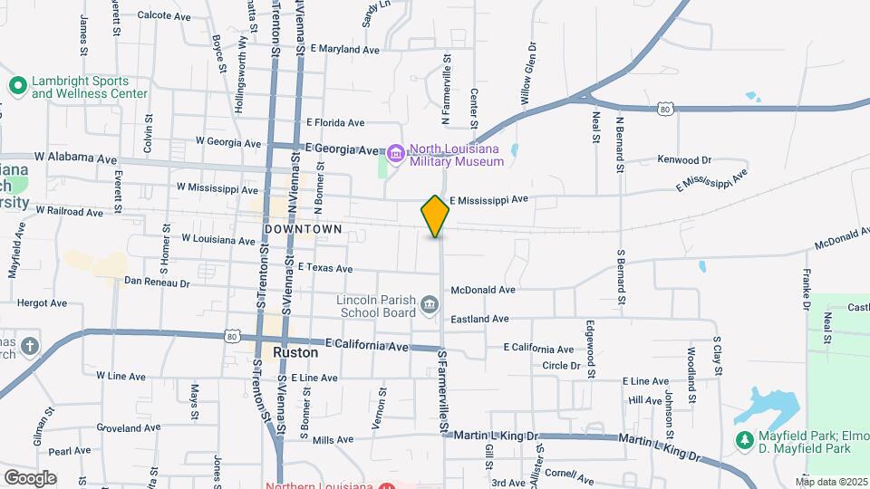108 S Farmerville St, Unit Whole house rental Map and Location Details