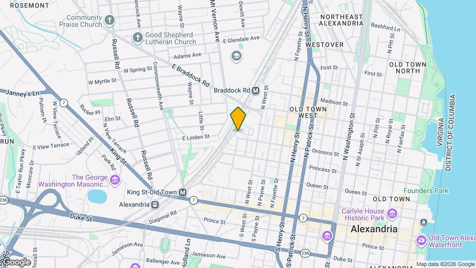 1533 Oronoco St Map and Location Details