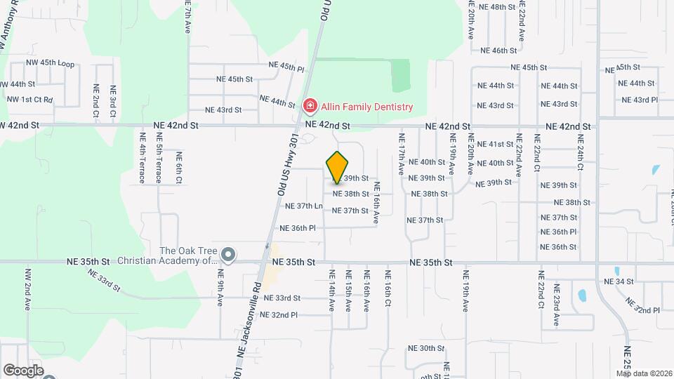 1417 NE 38th St Map and Location Details