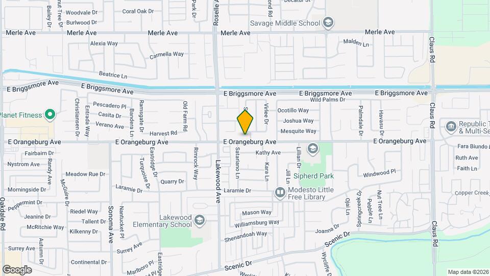 3105 E Orangeburg Ave Map and Location Details