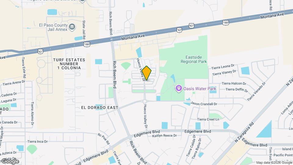 3904 Hueco Valley Dr Map and Location Details