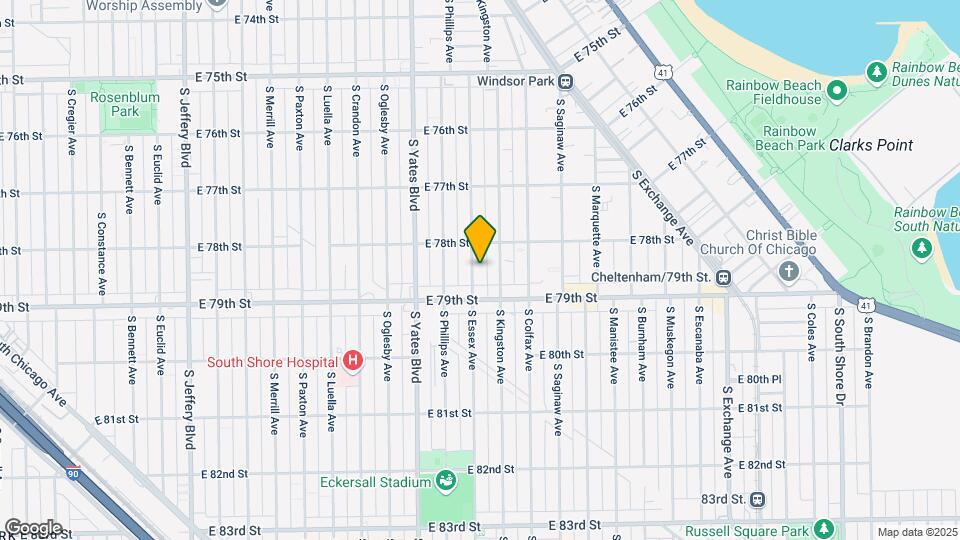 7829 S Essex Ave Map and Location Details