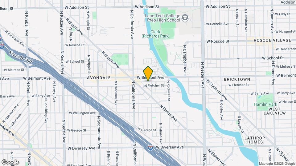 2710 W Fletcher St Mapa y Detalles de la Ubicación